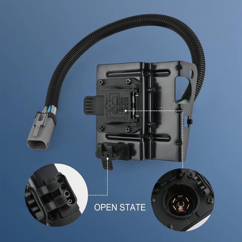 DICMIC 4 & 7 Pin Trailer Tow Wiring Harness Plug Compatible with 2002-2004 Ford F250 F350 Super Duty Replace# ‎2C3Z-13A576-DA - Image 3